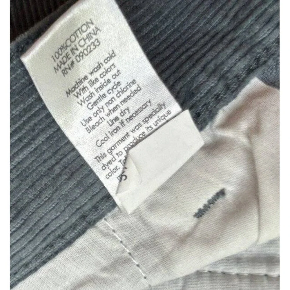 Pacsun Mens Straight Corduroy Pants Dusty Blue Size 30 x 32